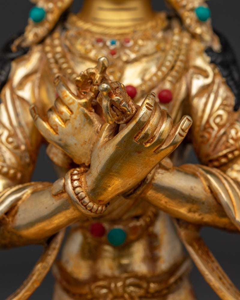 Vajradhara Handmade Small Statue | Embodiment of Primordial Wisdom