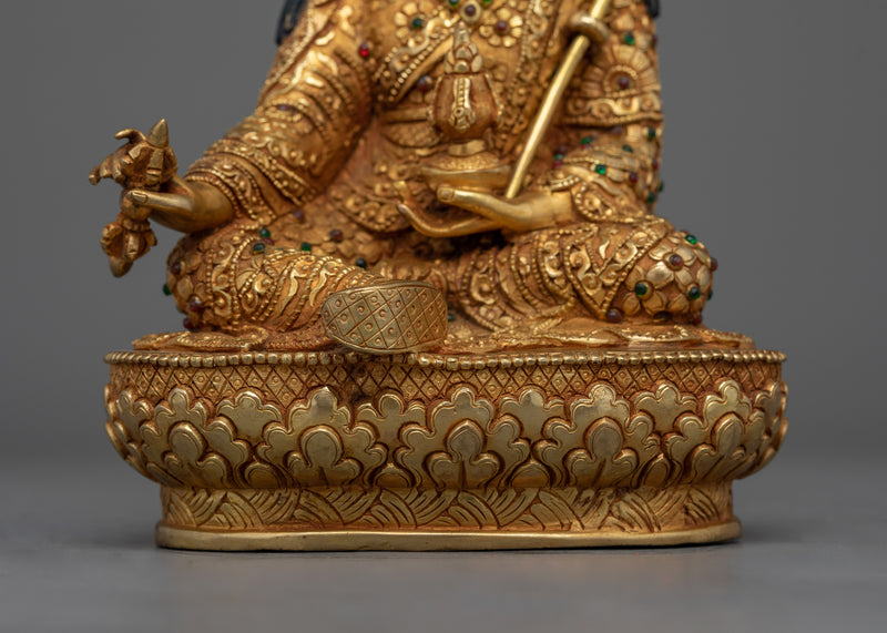 Guru Rinpoche 22cm Small Handmade Statue | Embodiment of Spiritual Wisdom