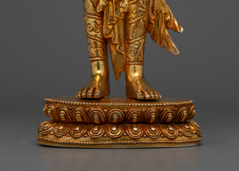 Standing Lokeshwor Handmade Statue | Embodiment of Compassion