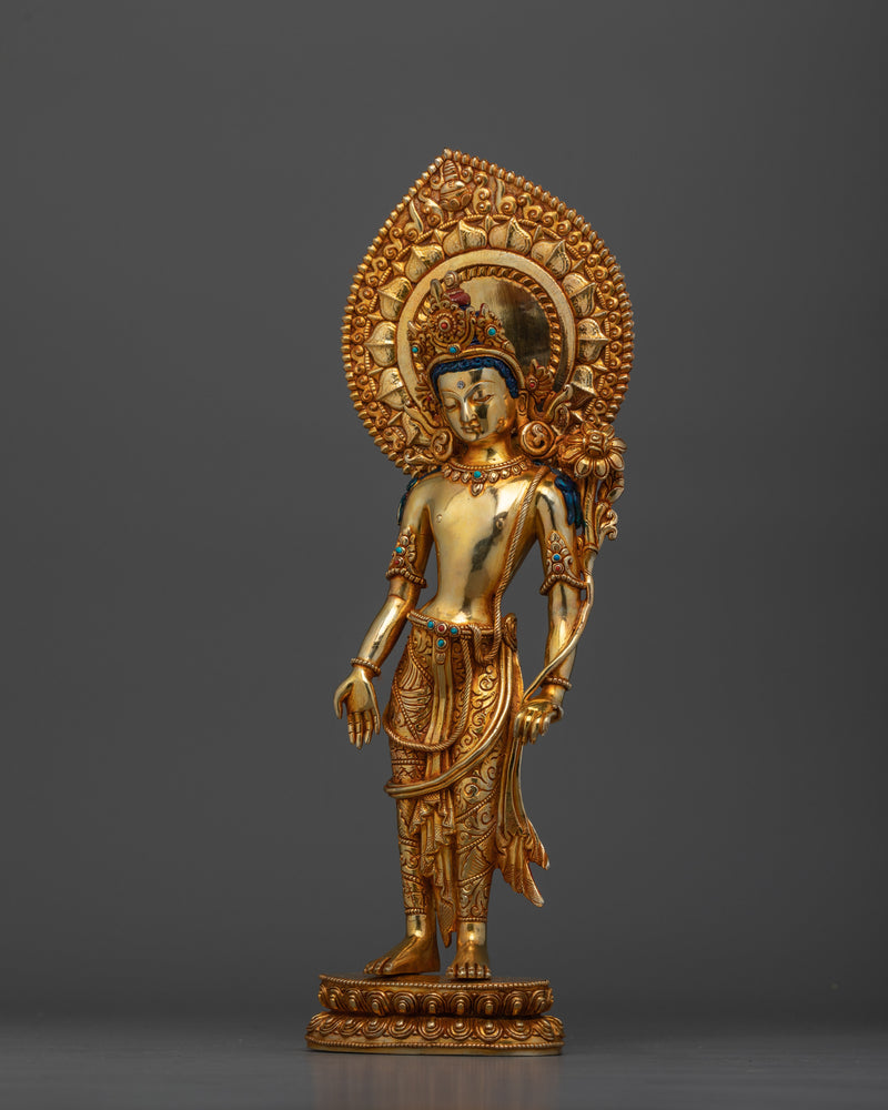 Standing Lokeshwor Handmade Statue | Embodiment of Compassion