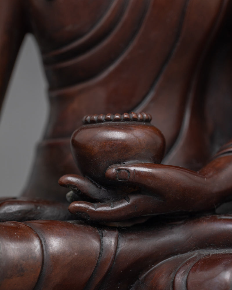 Ratnasambhava Handwork Oxidized Statue | Embodiment of Wisdom and Equality