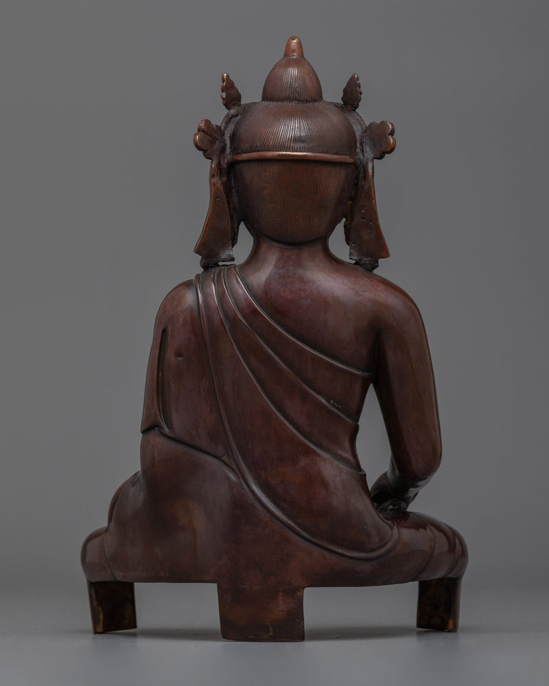 Ratnasambhava Handwork Oxidized Statue | Embodiment of Wisdom and Equality