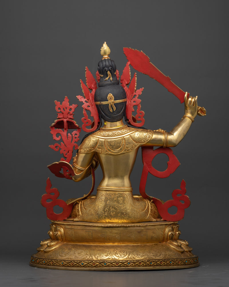 Manjushri an Insightful Deity Statue | Embodiment of Wisdom and Clarity