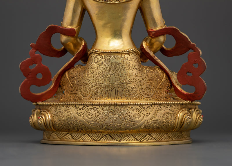 Amitayus a Nepalese Handmade Statue | Embodiment of Longevity and Compassion