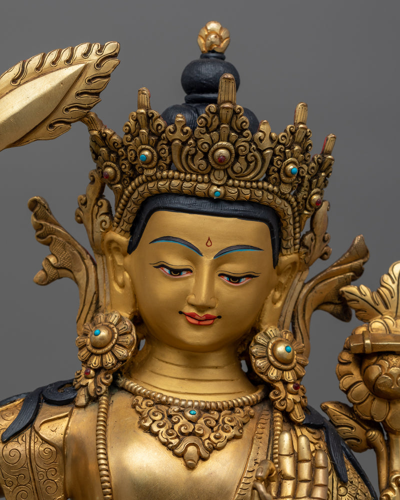 handcrafted-buddhist-deity-manjushri