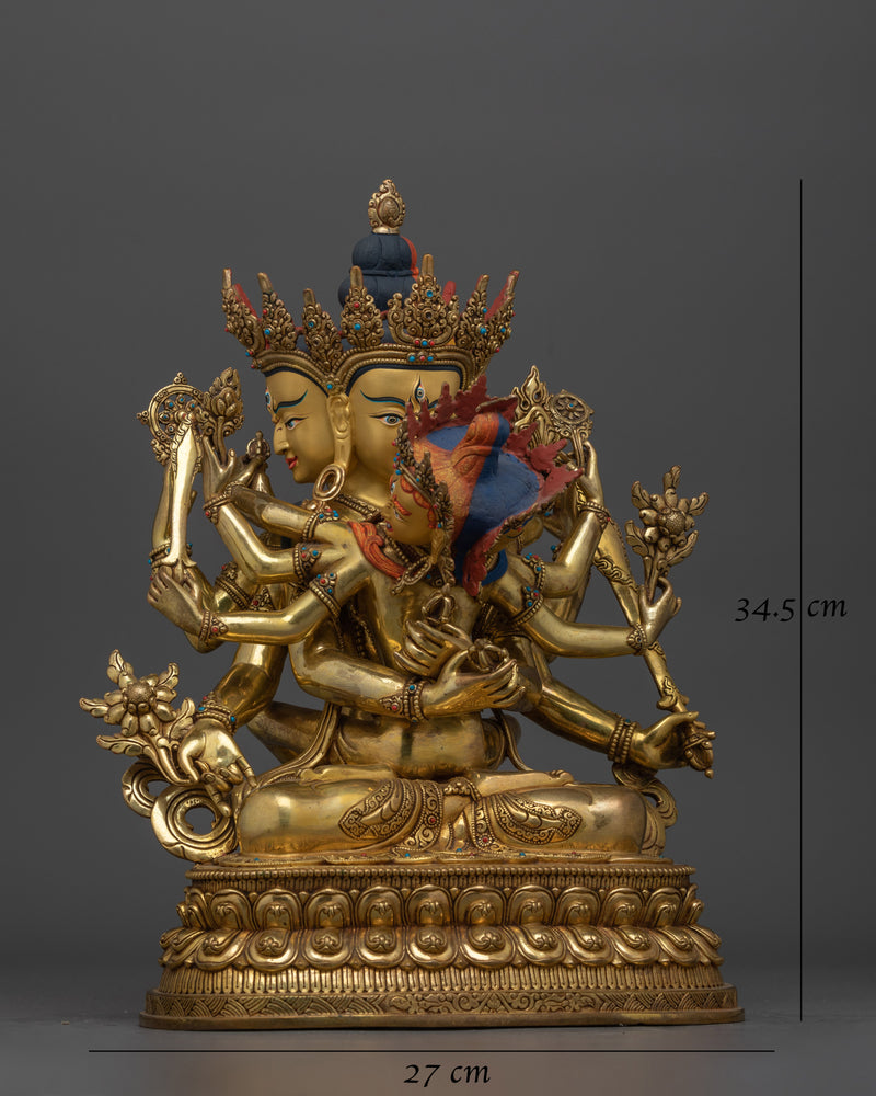 Akshobyarajra Handcrafted Statue | Embodiment of Unshakable Peace and Wisdom