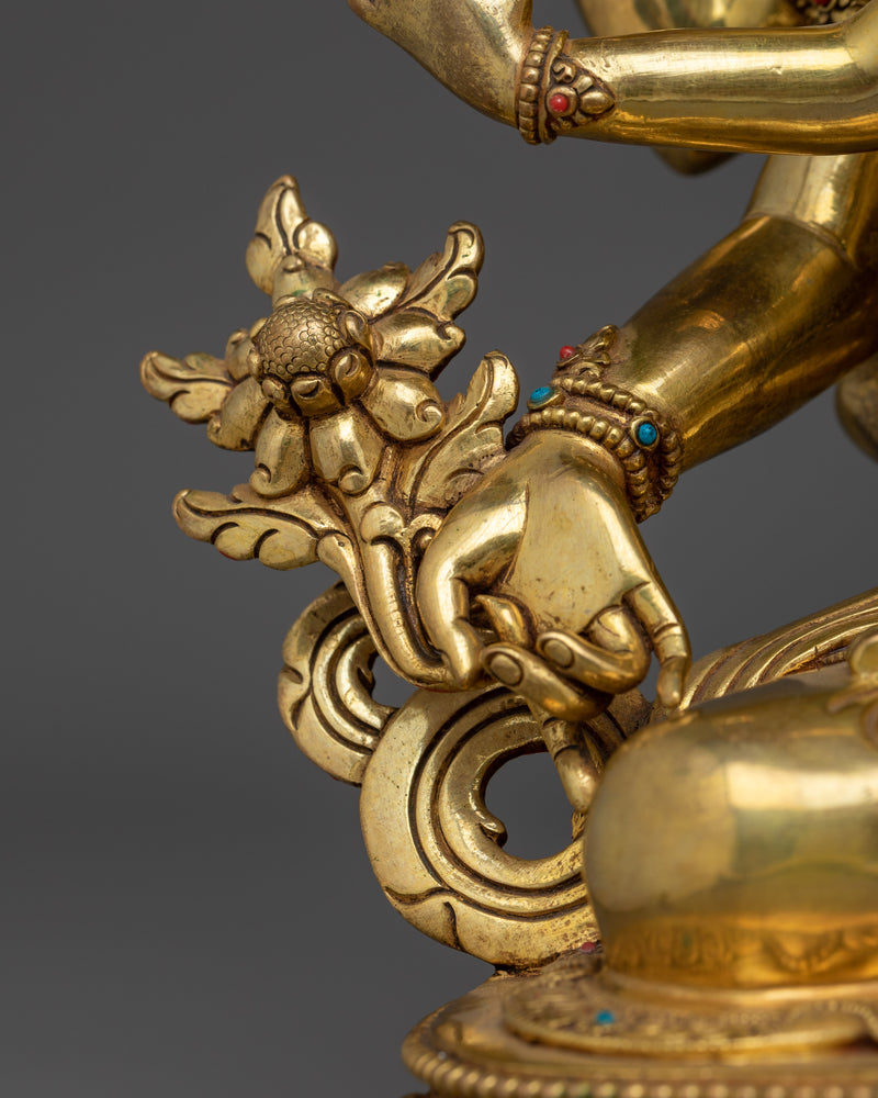 Akshobyarajra Handcrafted Statue | Embodiment of Unshakable Peace and Wisdom