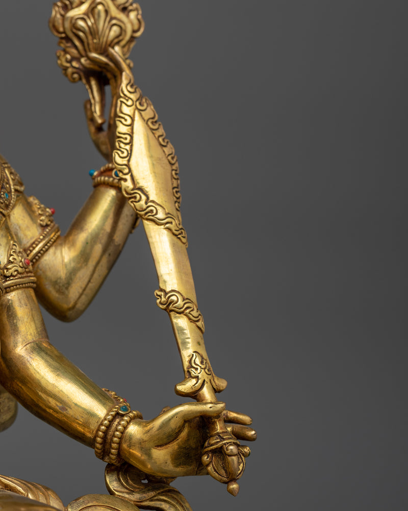 Akshobyarajra Handcrafted Statue | Embodiment of Unshakable Peace and Wisdom