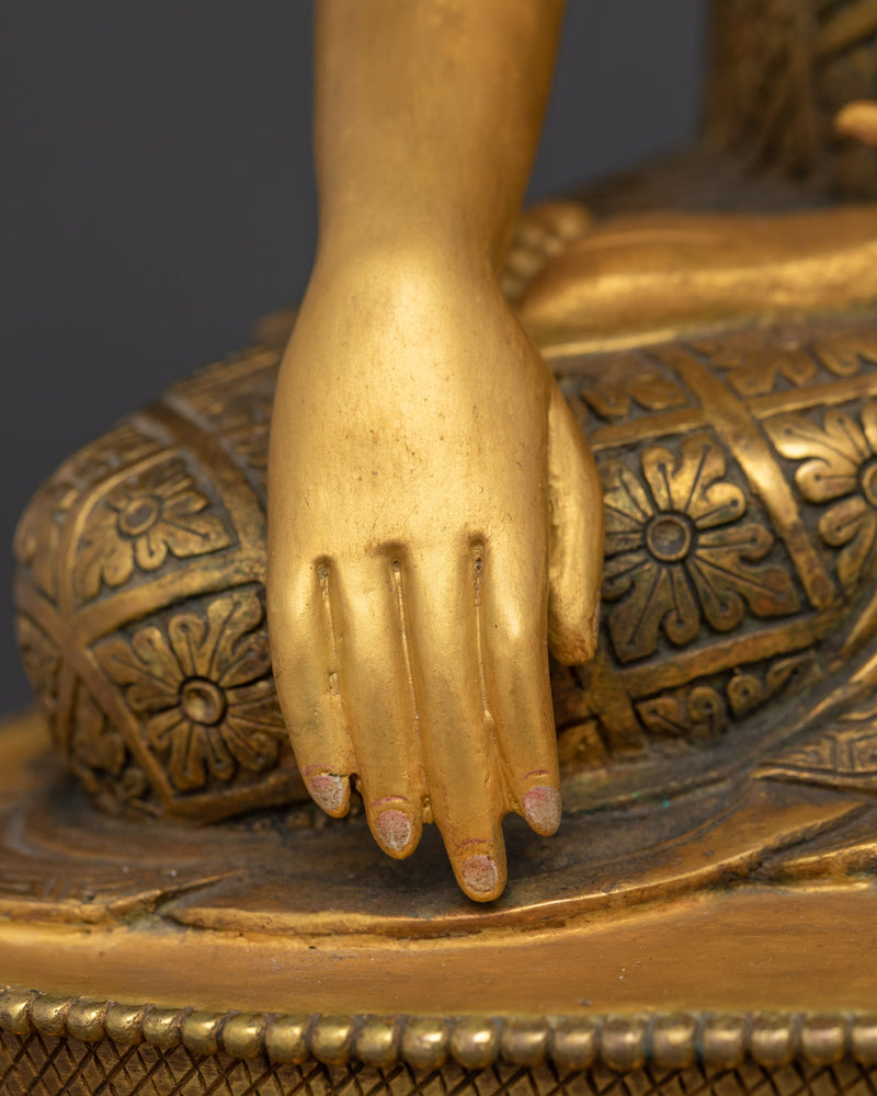 Shakyamuni Buddha Handwork Antique Touch Statue | Embodiment of Enlightenment