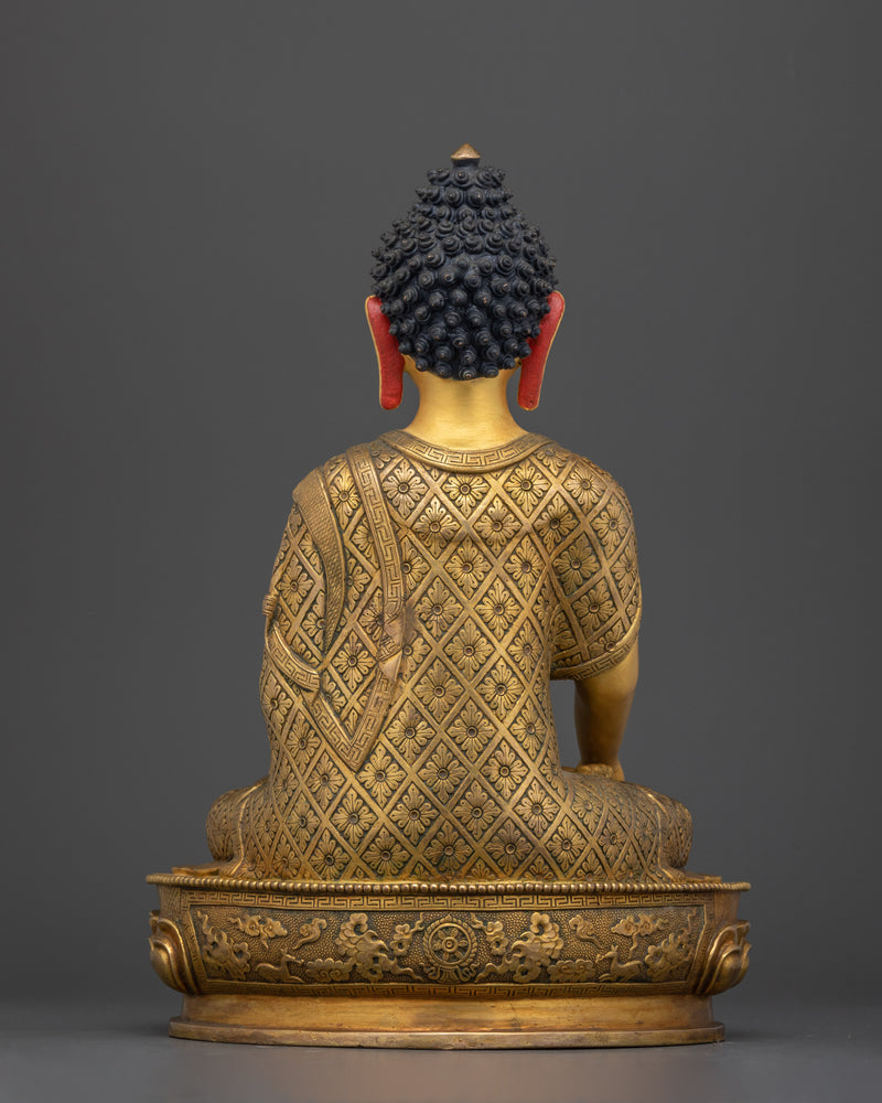 Shakyamuni Buddha Handwork Antique Touch Statue | Embodiment of Enlightenment