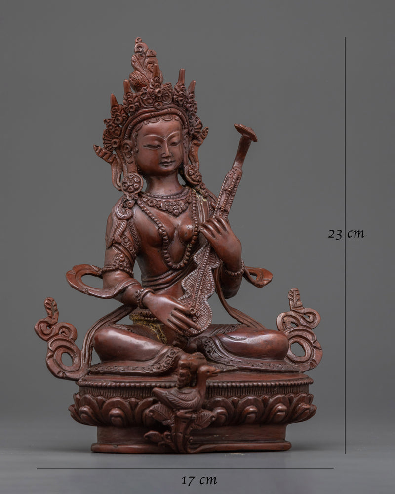 Hindu Goddess Saraswati Statue | Embodiment of Knowledge and Art