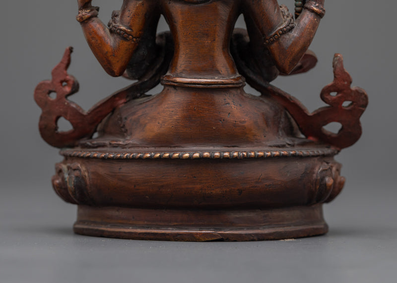 Chenrezig Small Handmade Statue | Embodiment of Compassion and Mercy