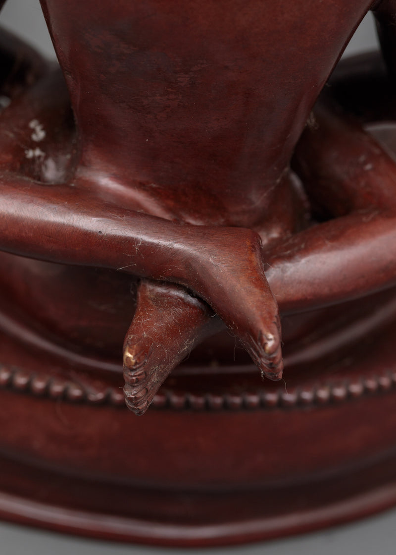 Samantabhadra with Consort Hand-Carved Statue | Embodiment of Unity and Enlightenment