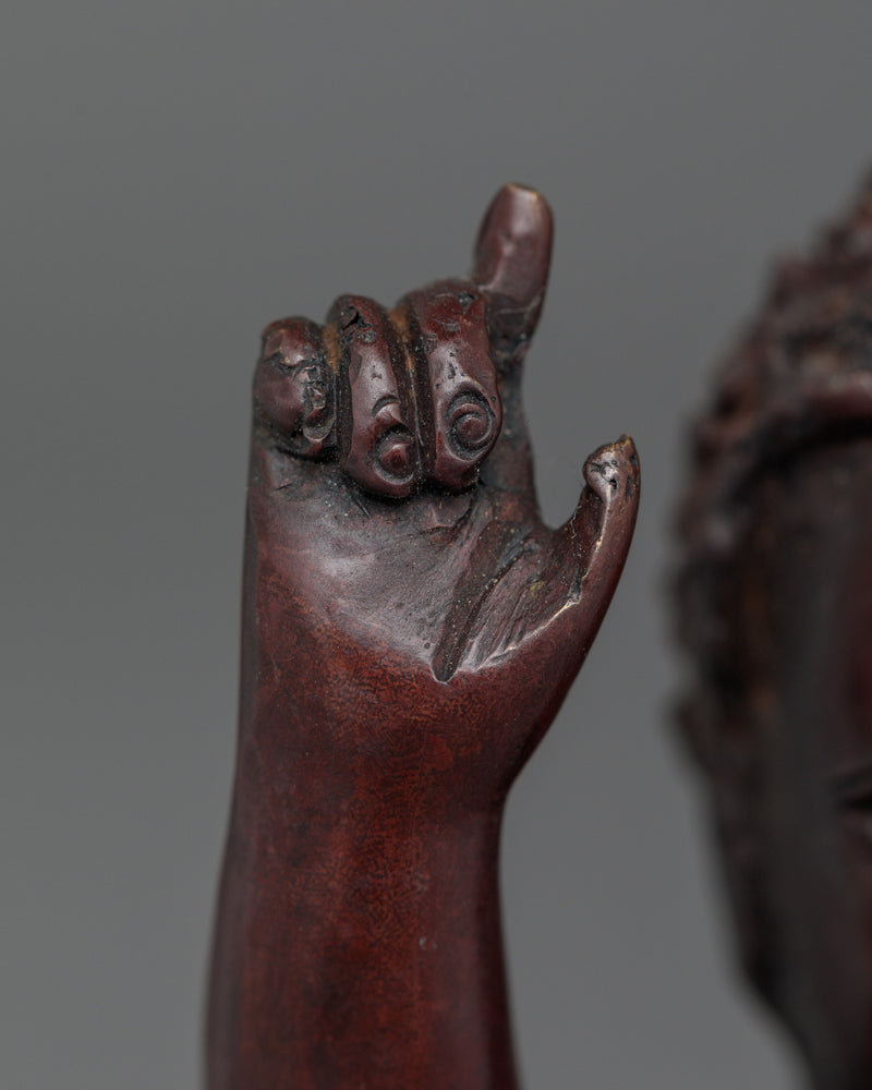 Standing Buddha Small Handmade Statue | Embodiment of Peace and Serenity