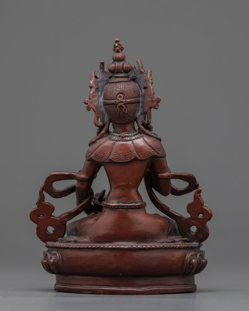 Vajrasattva Small Handmade Statue | Embodiment of Purity and Enlightenment