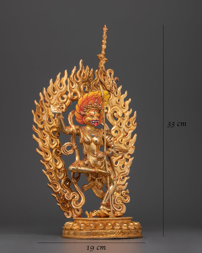 Simhamukha: A Lion Face Dakini Statue | Embodiment of Power and Protection