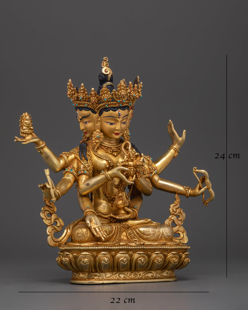 Handmade Female Deity Namgyalma Statue | Embodiment of Longevity and Compassion