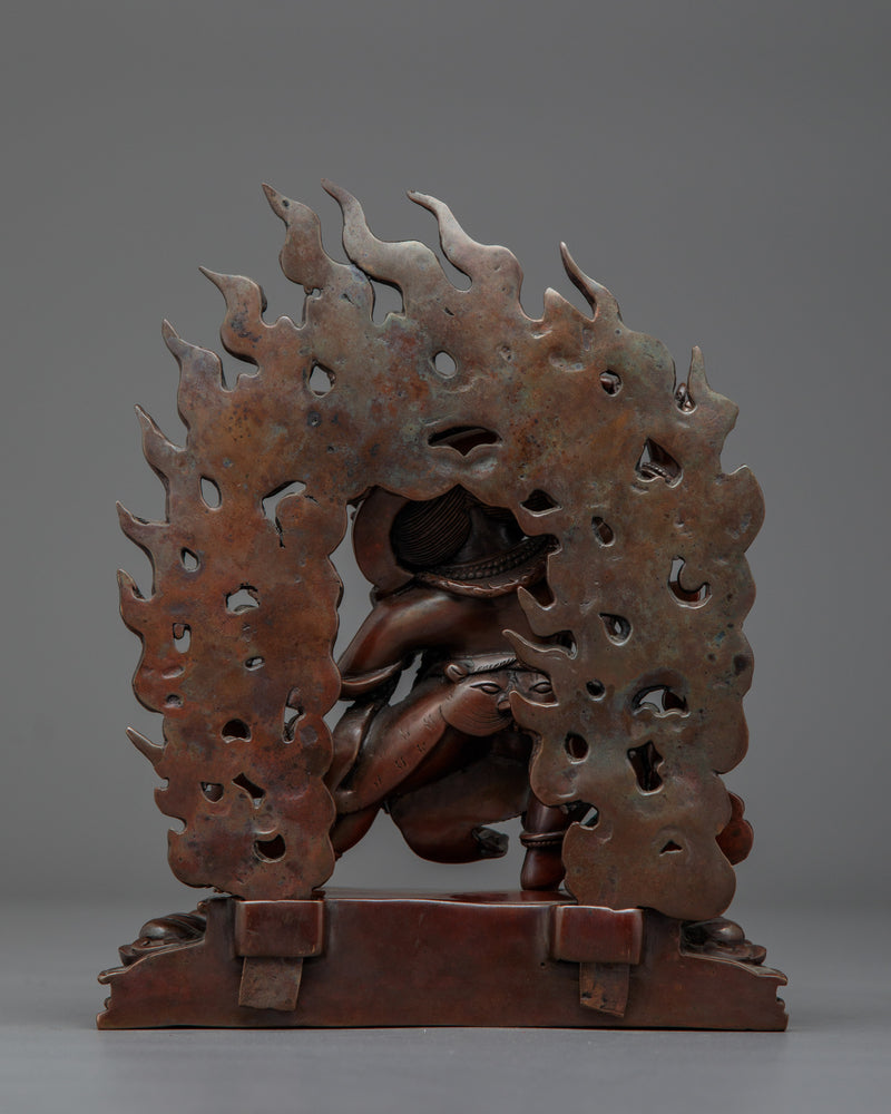 Vajrapani Handmade Oxidized Small Statue | Symbol of Strength and Protection