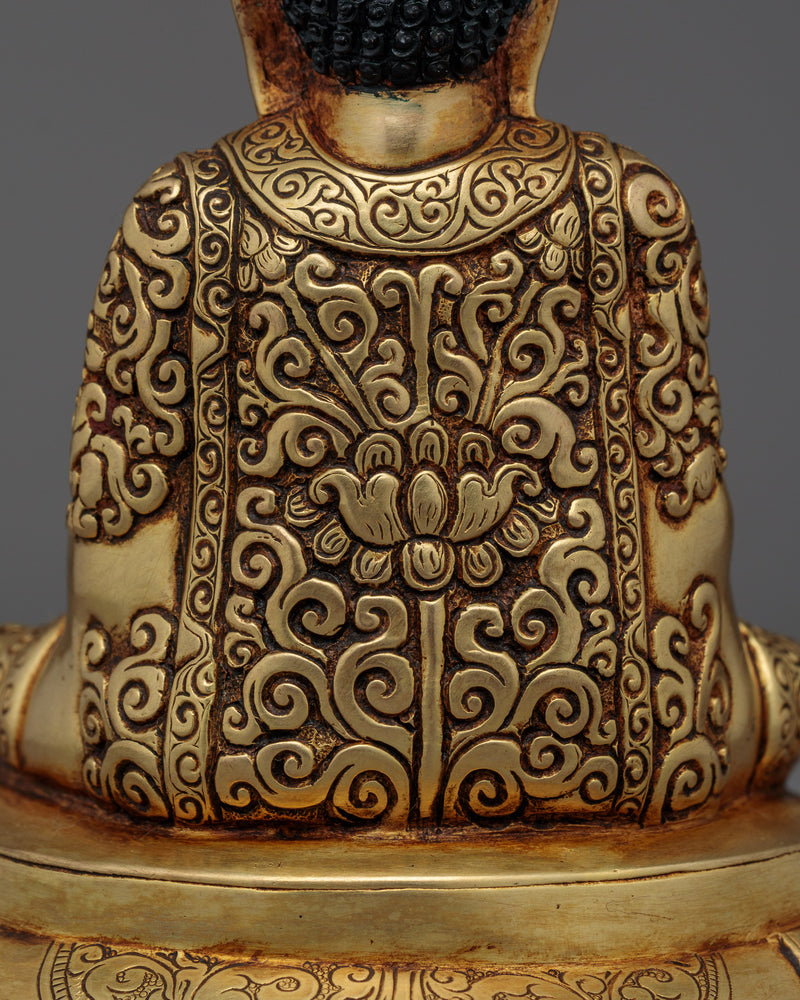 Amitabha Buddha Antique Handmade Statue | Embodiment of Infinite Light and Compassion