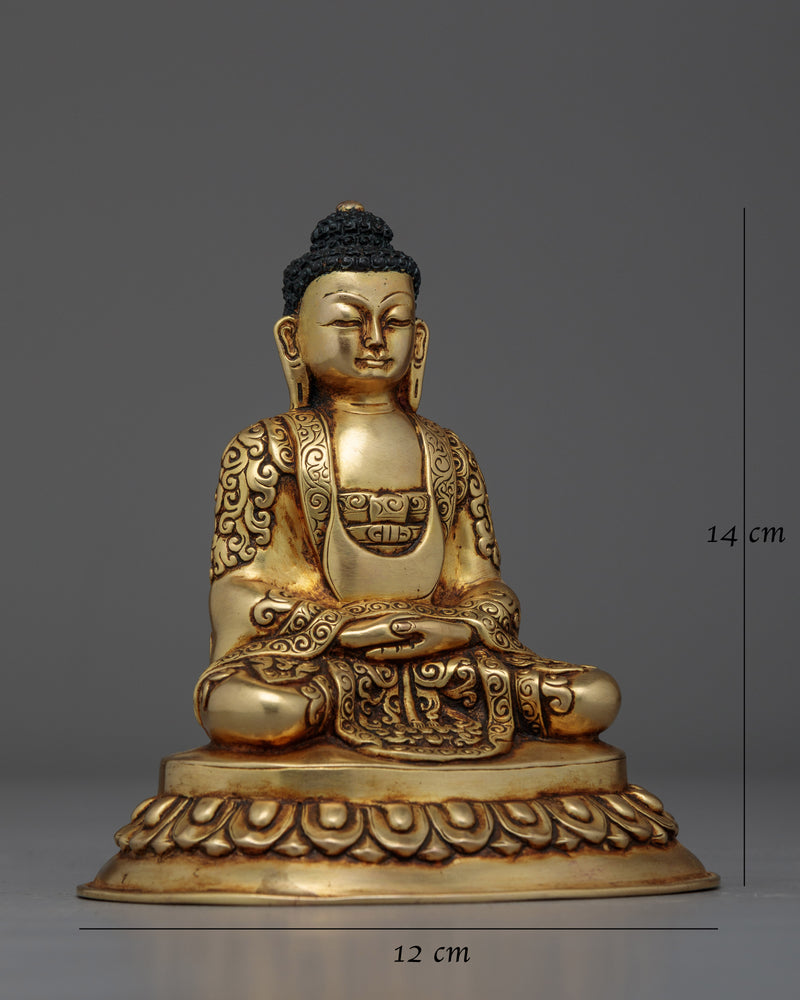 Amitabha Buddha Antique Handmade Statue | Embodiment of Infinite Light and Compassion