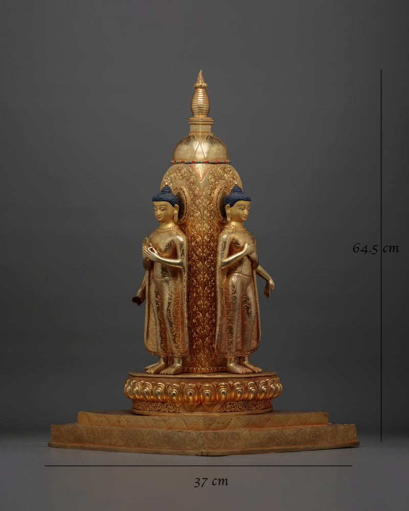 Future Buddha Stupa Handmade Statue | Emblem of Enlightenment and Hope