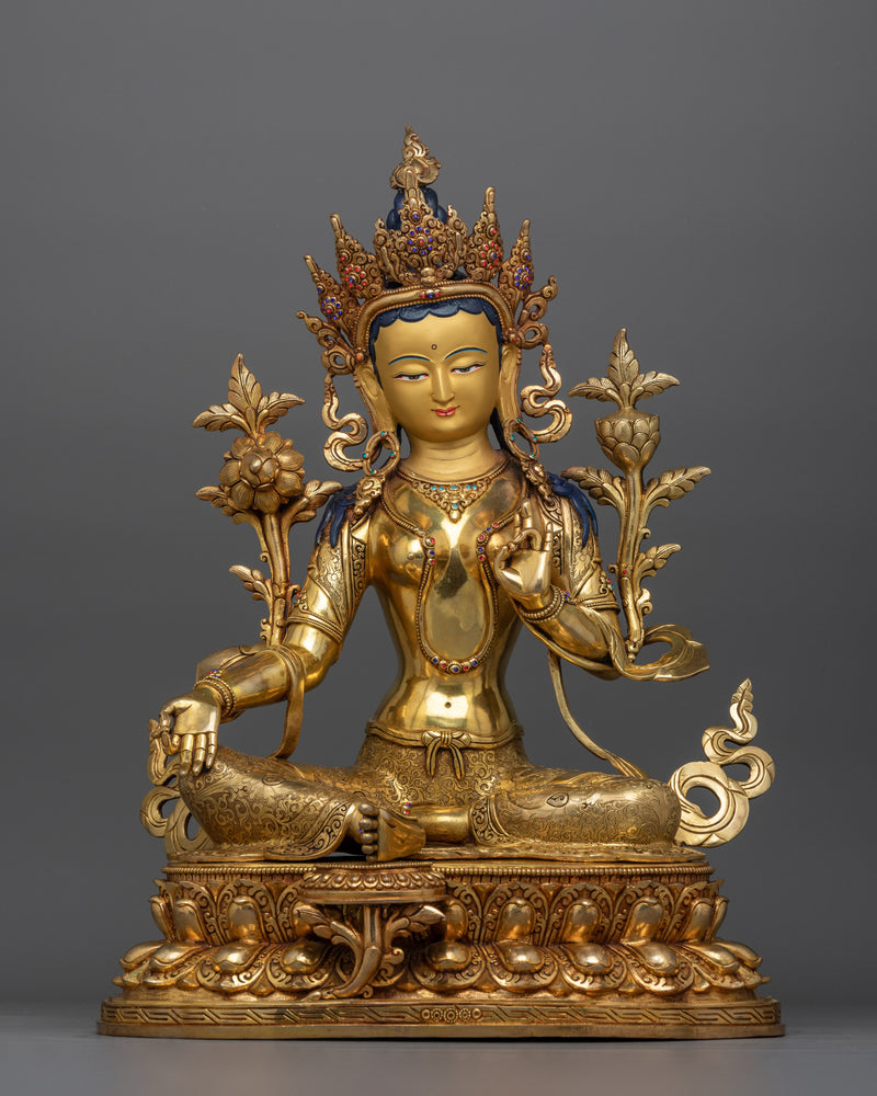 green-tara-spiritual buddhist sculpture