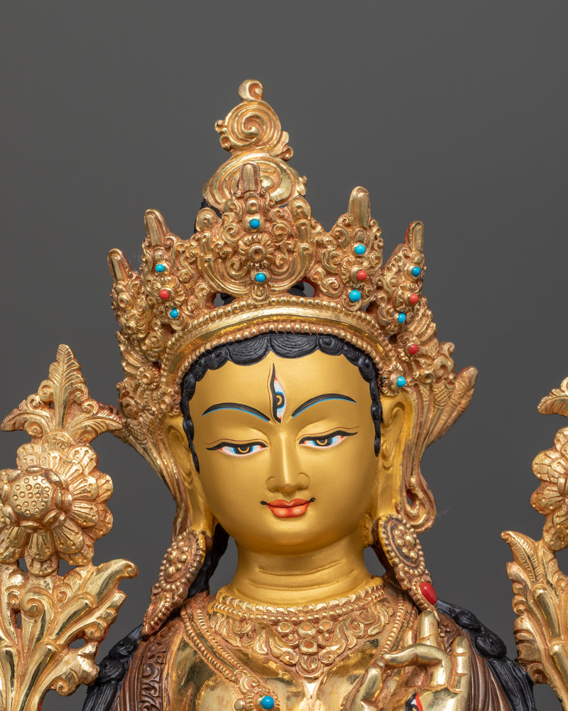 Mother Sita Tara Copper Statue | Guardian of Compassion