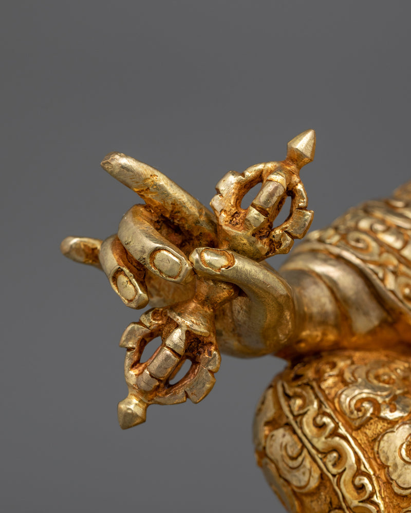 Padmasambhava Beautiful Sculpture | Artwork of 24K Gold Gilded Craftsmanship