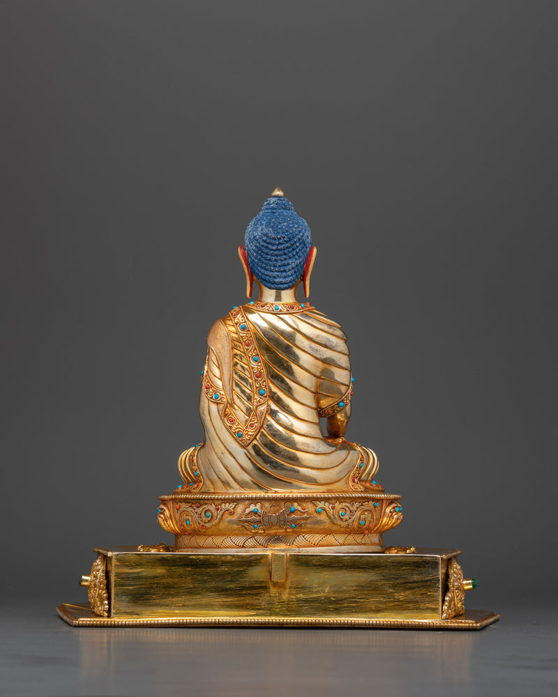 Shakyamuni Buddha with Throne Statue | Embodiment of Enlightenment