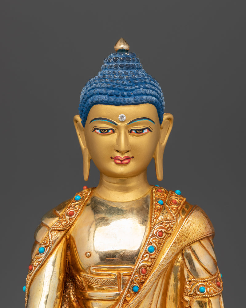 Shakyamuni Buddha with Throne Statue | Embodiment of Enlightenment