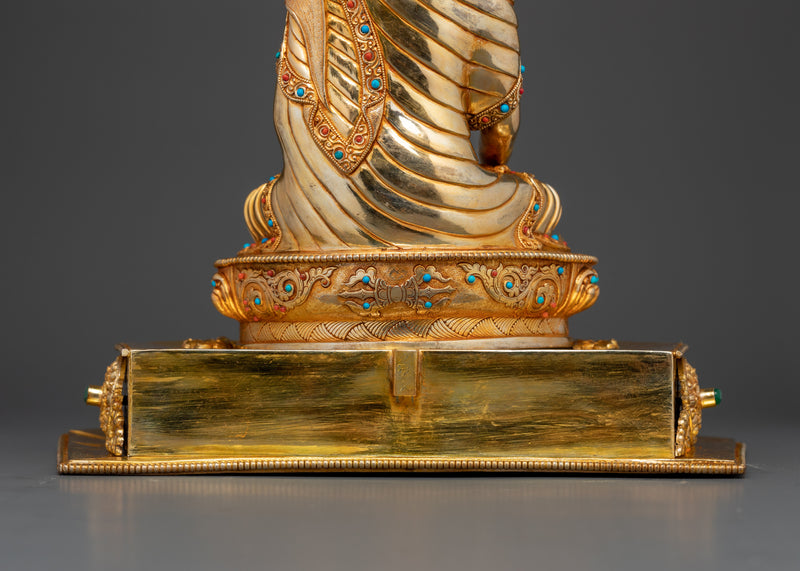 Shakyamuni Buddha with Throne Statue | Embodiment of Enlightenment