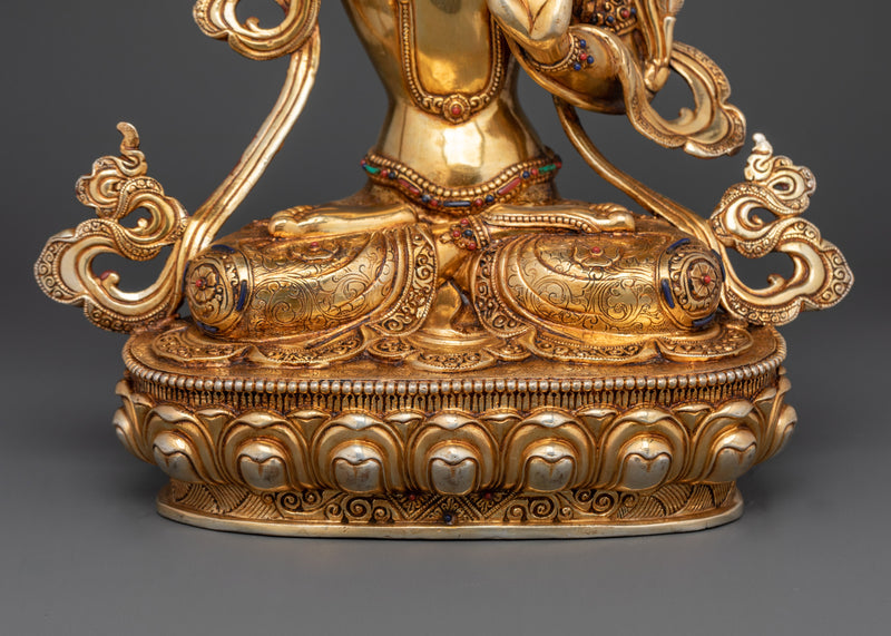 Manjushri Beautiful Sculpture | Himalayan Art and Craft