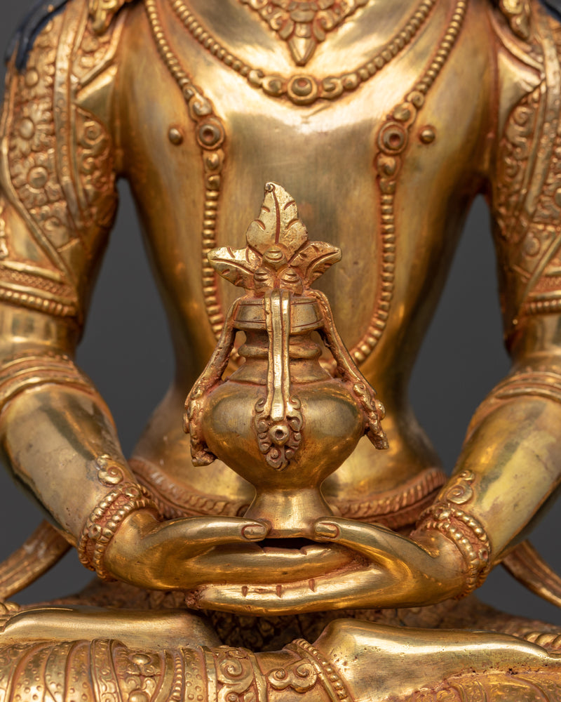 The Majestic Deity Amitayus Copper Statue | Infinite Life and Wisdom