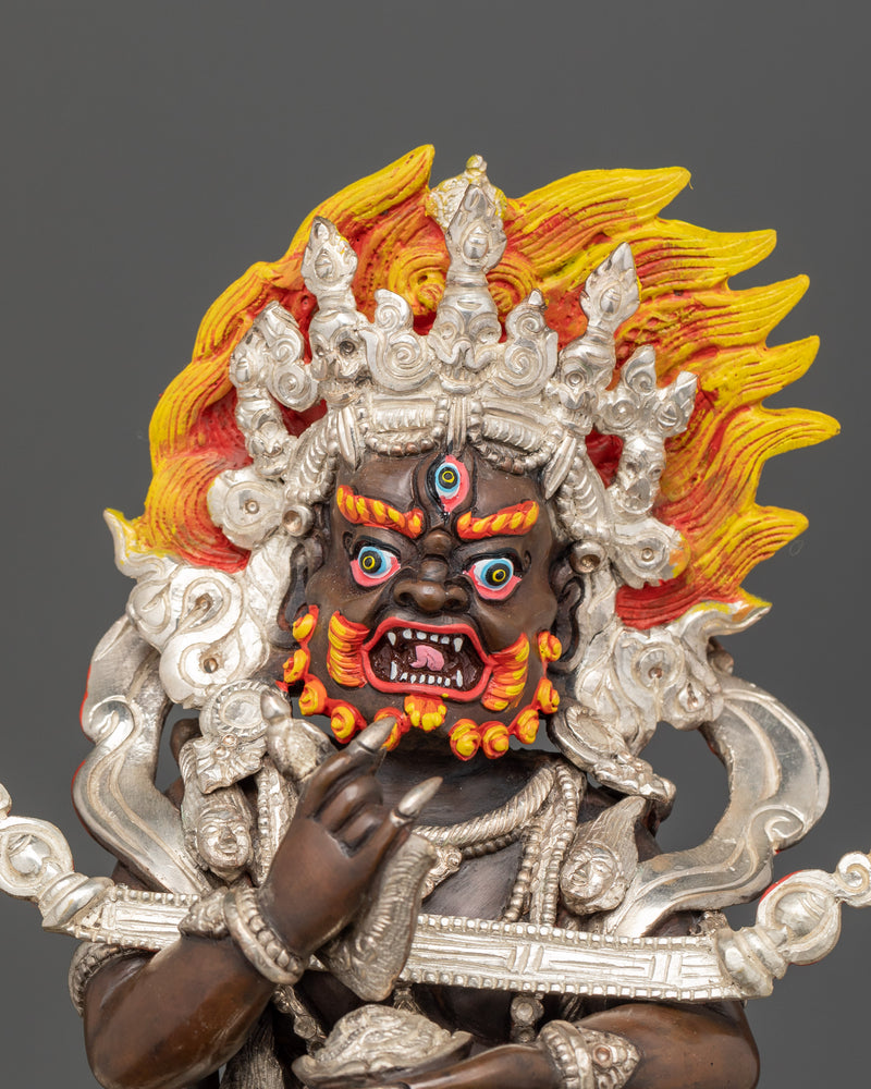 shakya-mahakala-silver-plated-oxidized-copper