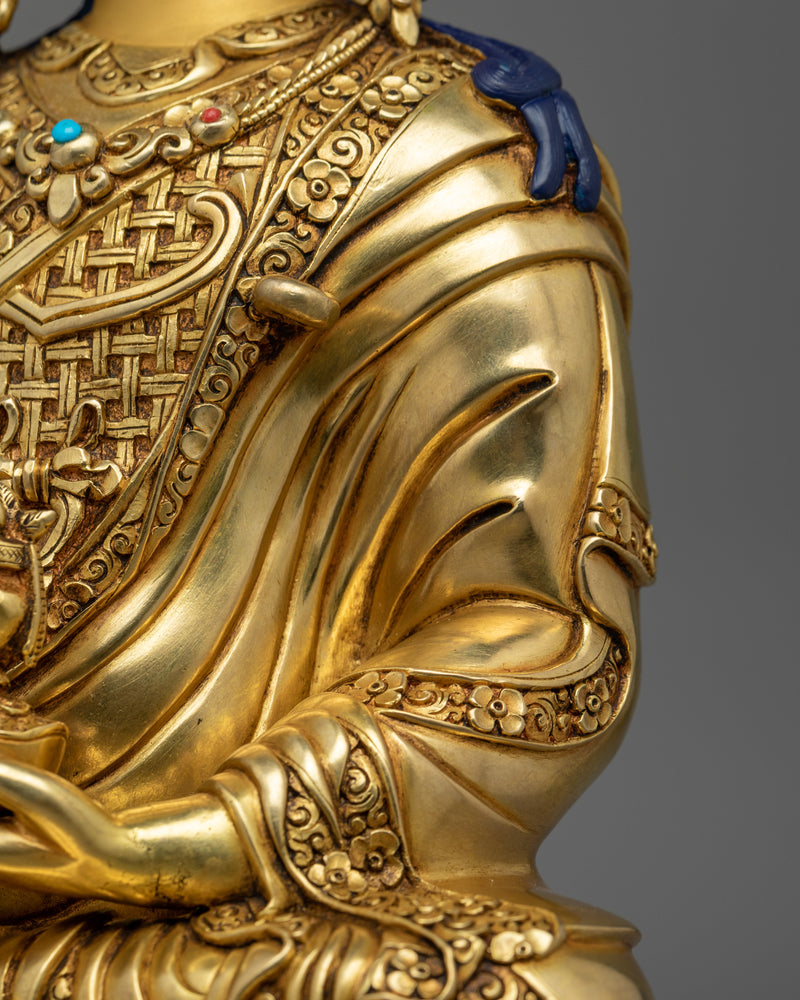 Sacred Guru Rinpoche Copper Statue | The Embodiment of Enlightenment and Spiritual Power