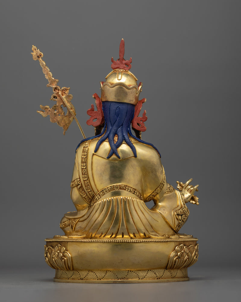 Sacred Guru Rinpoche Copper Statue | The Embodiment of Enlightenment and Spiritual Power