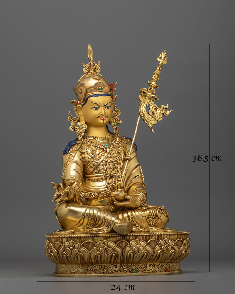 Sacred Guru Rinpoche Copper Statue