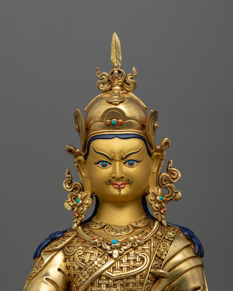 Sacred Guru Rinpoche Copper Statue | The Embodiment of Enlightenment and Spiritual Power