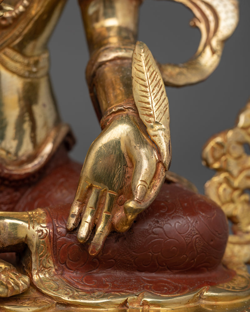 The Protector of Beings | Kshitigarbha Copper Statue