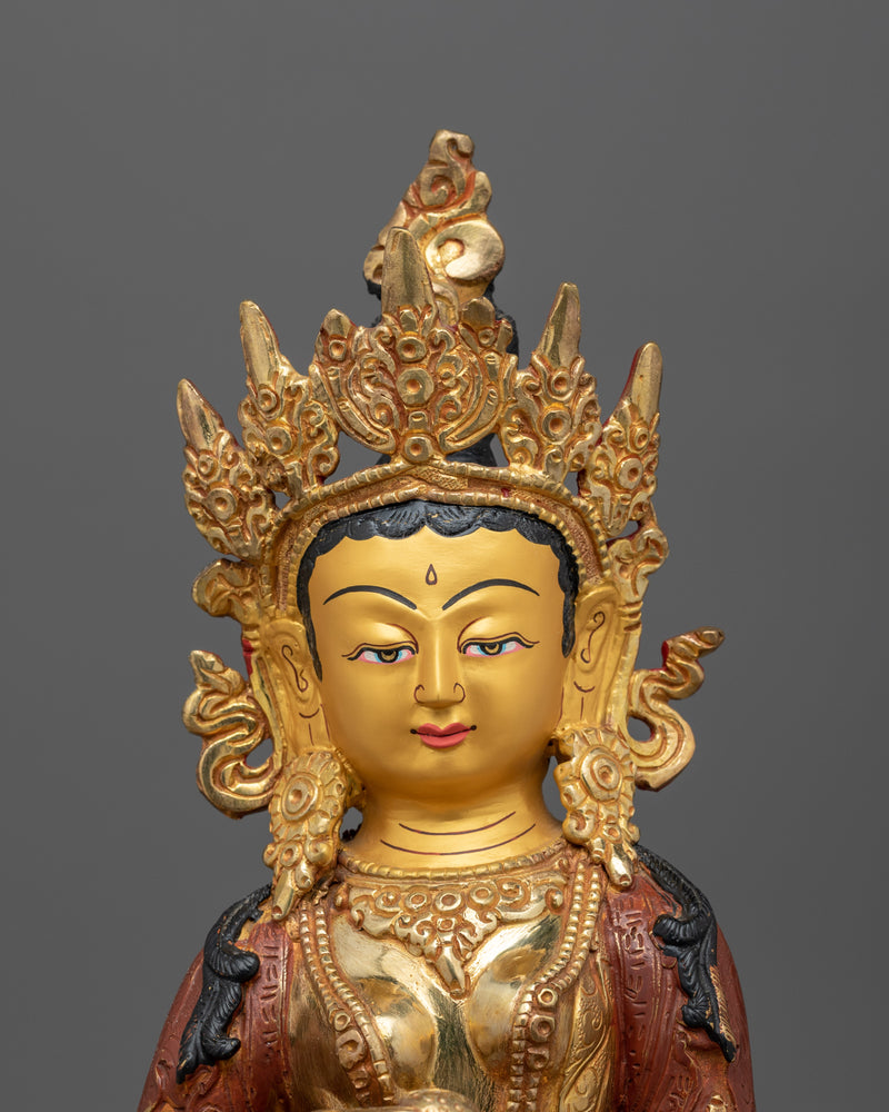 The Protector of Beings | Kshitigarbha Copper Statue