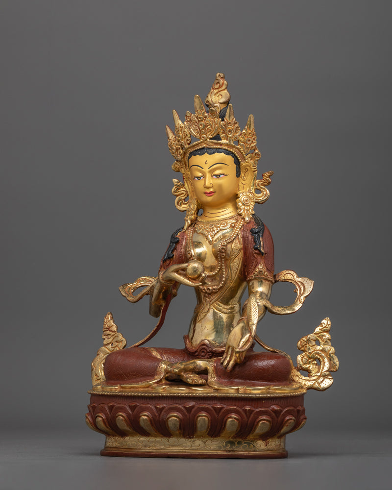 The Protector of Beings | Kshitigarbha Copper Statue