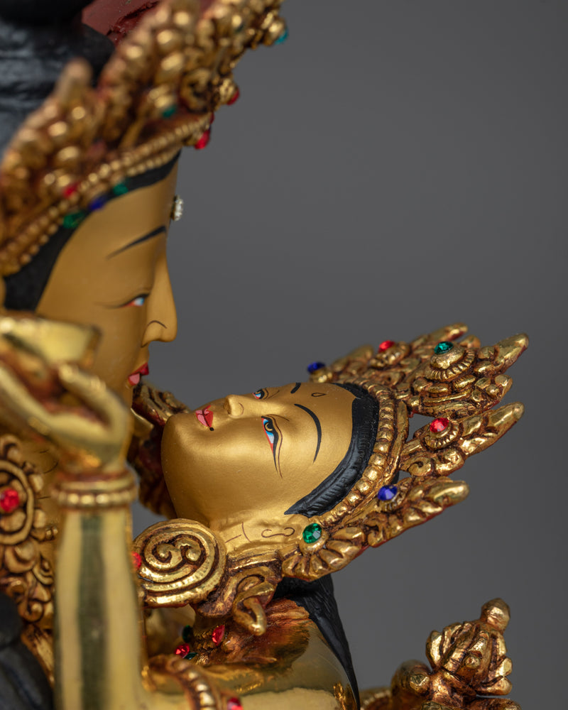 Vajradhara with Consort Copper Statue | The Embodiment of Ultimate Union