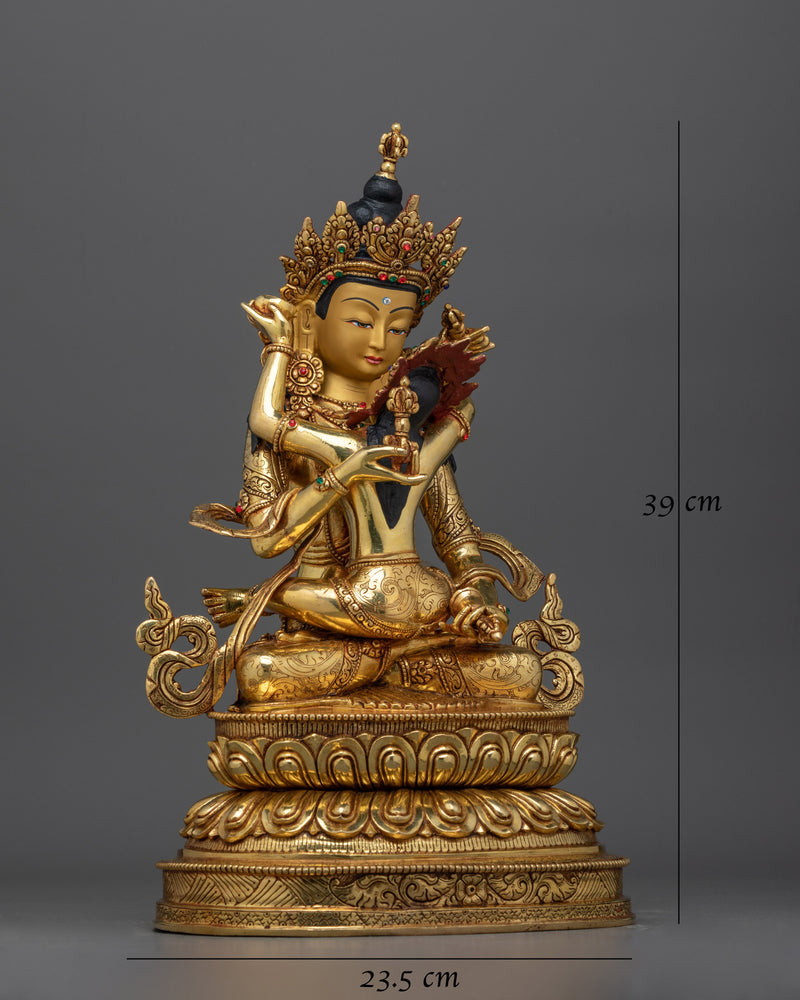 Vajrasattva with Consort Copper Statue