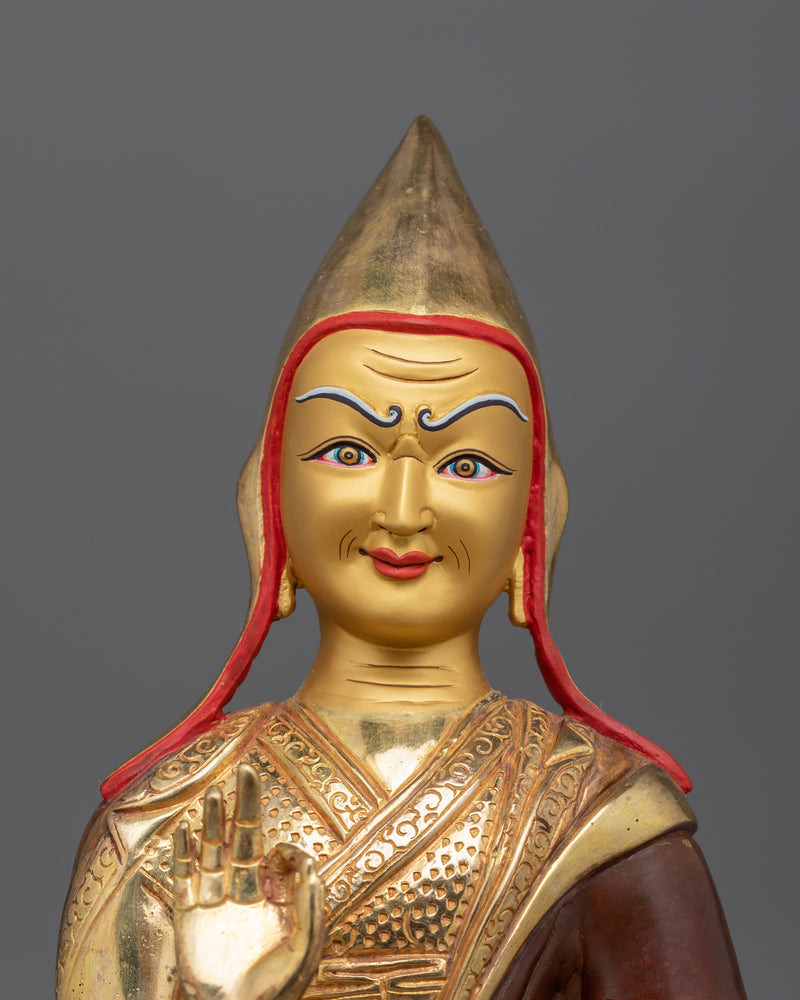 The Master of Enlightenment with Disciples | Tsongkhapa Statue Set