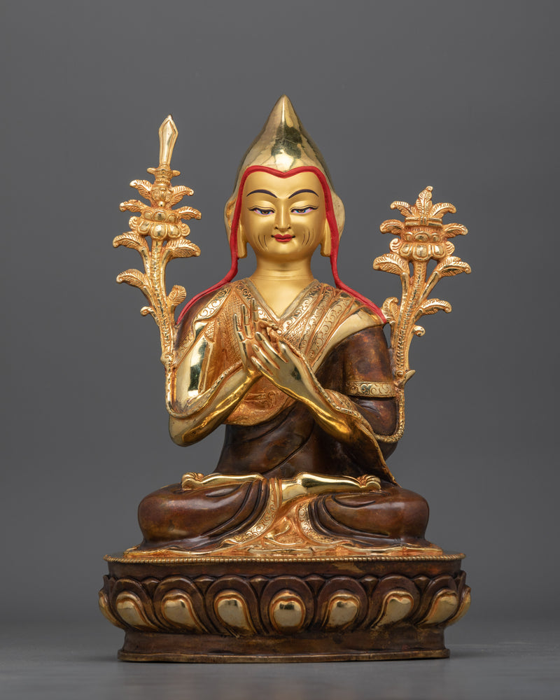 The Master of Enlightenment with Disciples | Tsongkhapa Statue Set