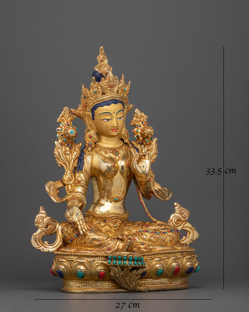 buddha-green-tara-sculpture