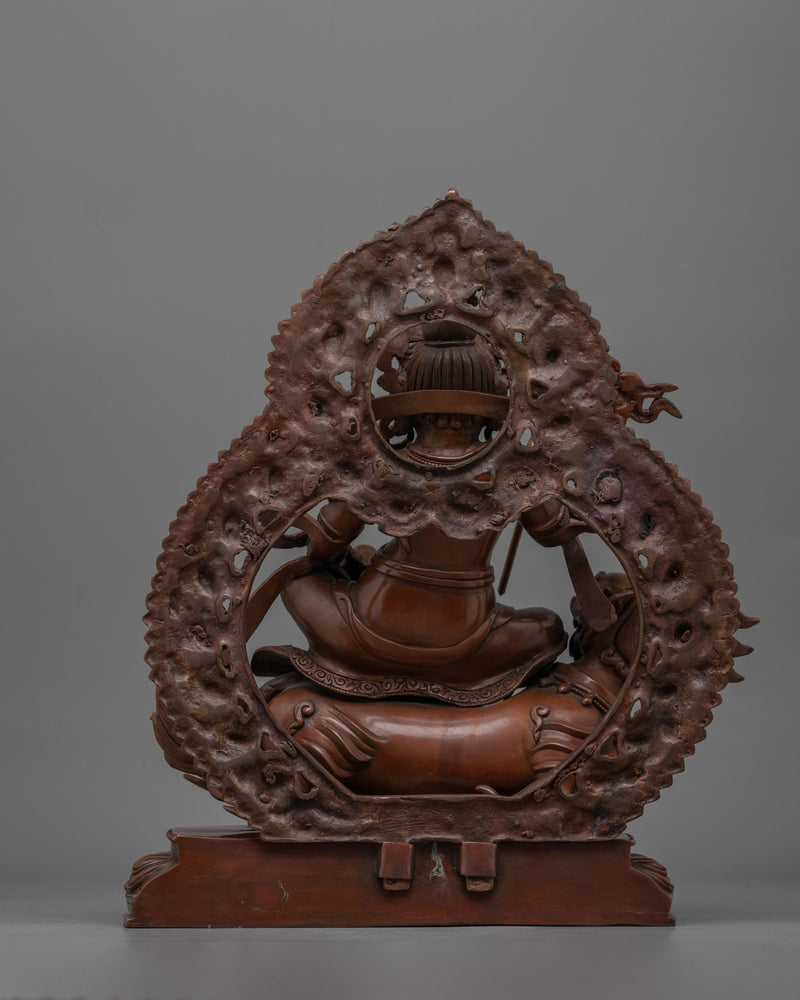 The Guardian King of Wealth and Protection | Namtoshe Oxidized Copper Statue