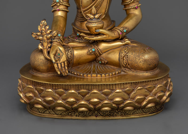 The Healer with Regal Grace | Crown Medicine Buddha Statue