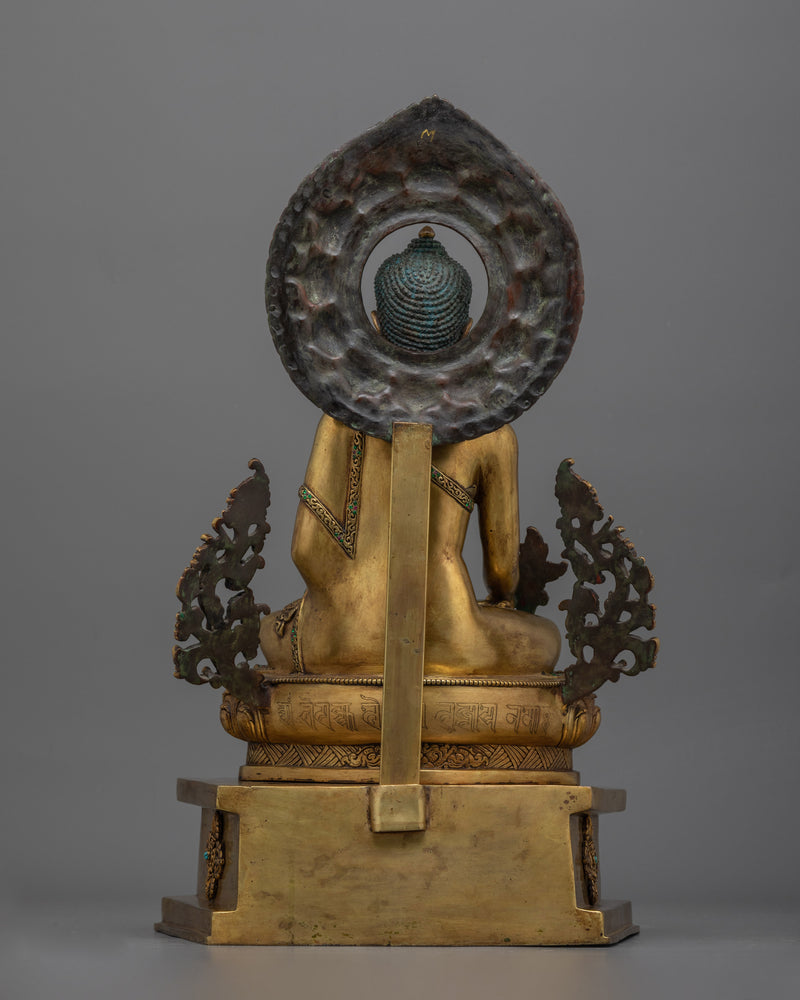 Medicine Buddha on the Throne | The Supreme Healer in Majestic Form