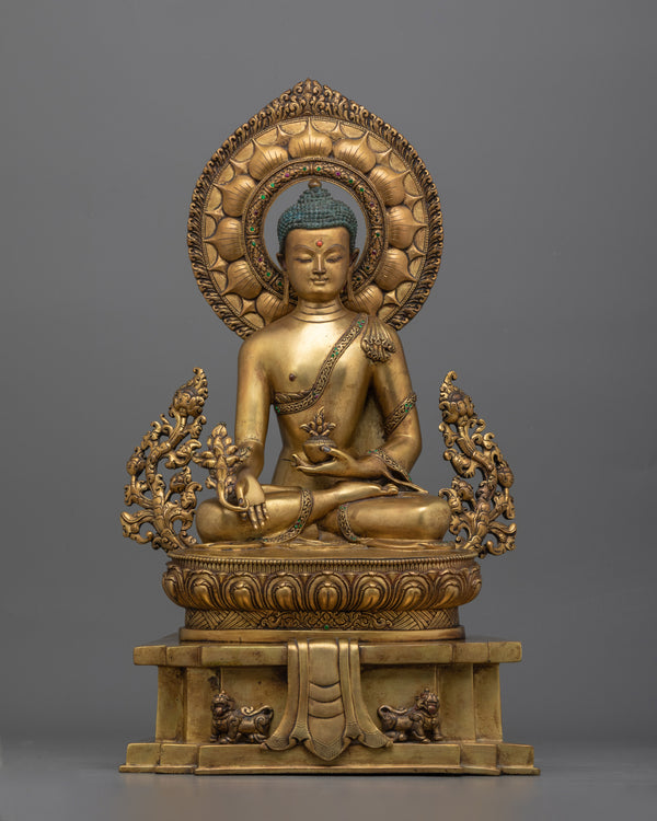 Medicine Buddha on the Throne